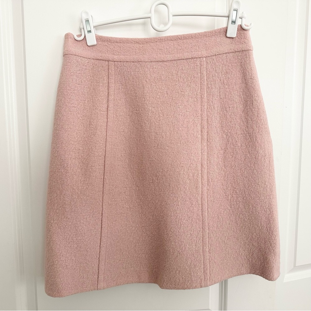 Nanette Lepore Soft Pink Wool Blend Skirt - Office / Tailored/